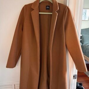 Zara Women's Brown Blazer Coat